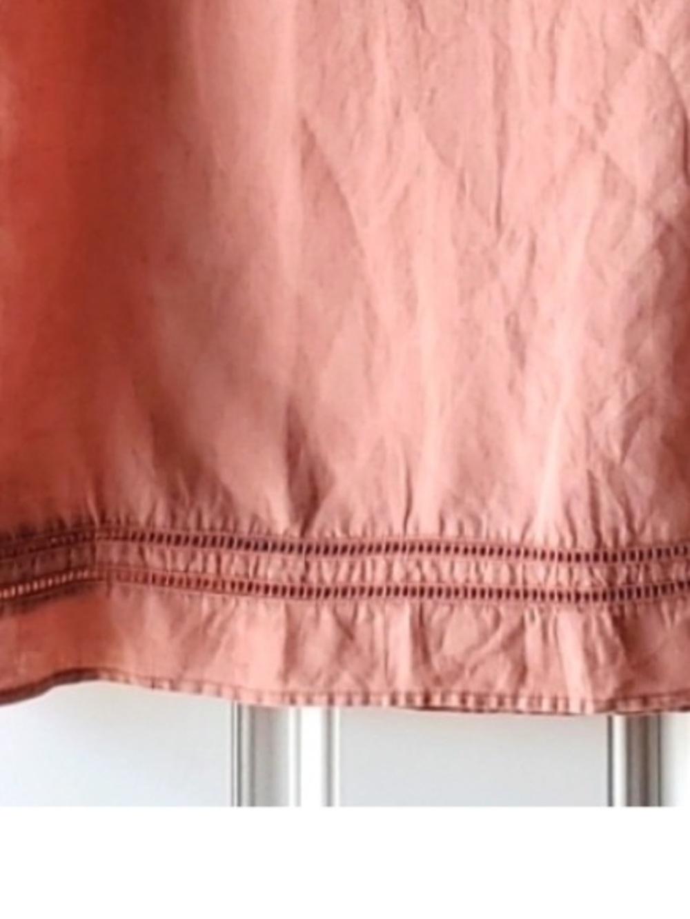 Sigrid Olsen Salmon Linen Sleeveless Dress - Picture 9 of 10